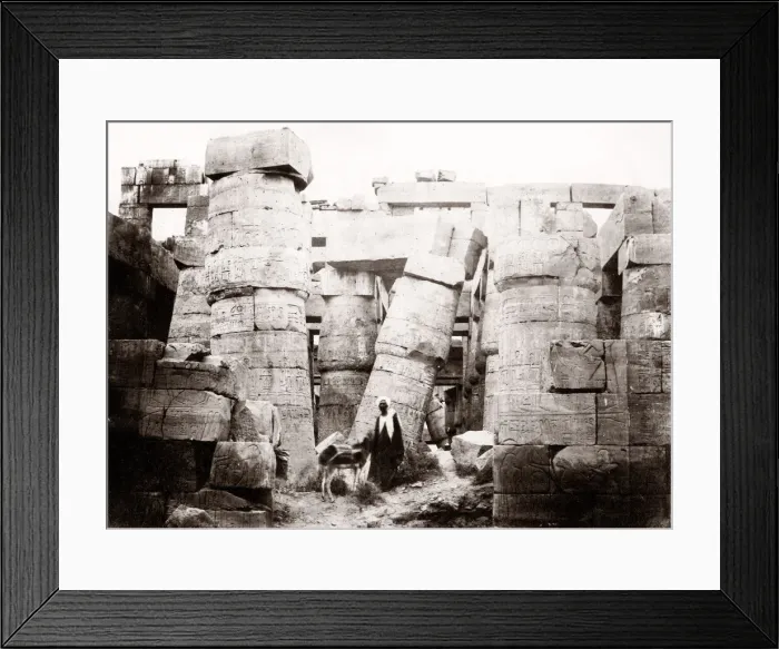 Framed Print : Pillars in the Great Hall, Karnak, Egypt, 1857 Framed Print : Pillars in the Great Hall, Karnak, Egypt, 1857