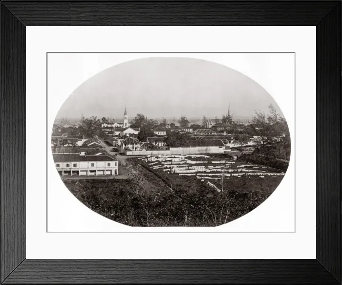 Framed Print : South East Asia - early view of Singapore Framed Print : South East Asia - early view of Singapore