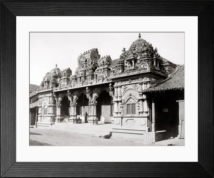 Framed Print : c. 1880s India - Hindu temple Ceylon Sri Lanka Framed Print : c. 1880s India - Hindu temple Ceylon Sri Lanka
