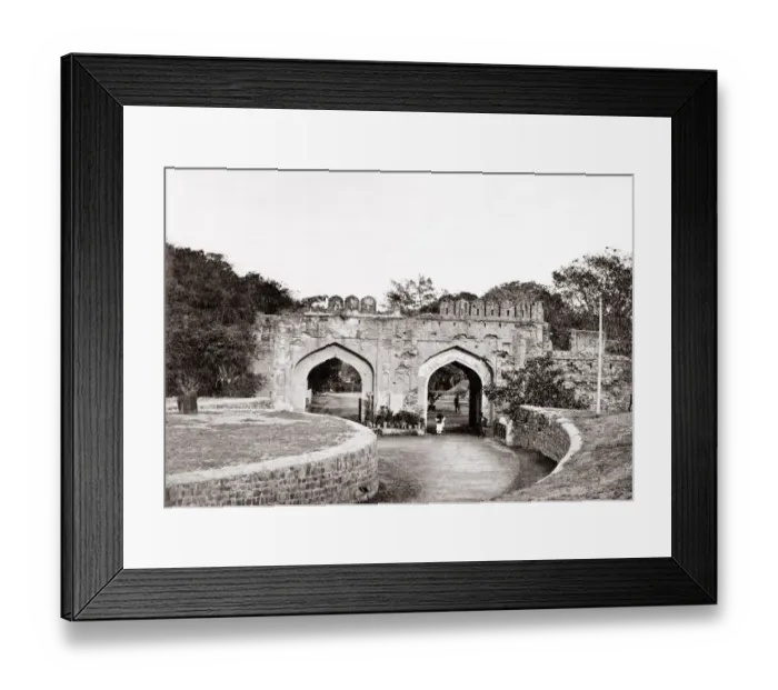 Framed Print : c. 1880s India - Cashmere or Kashmir Gate, Delhi