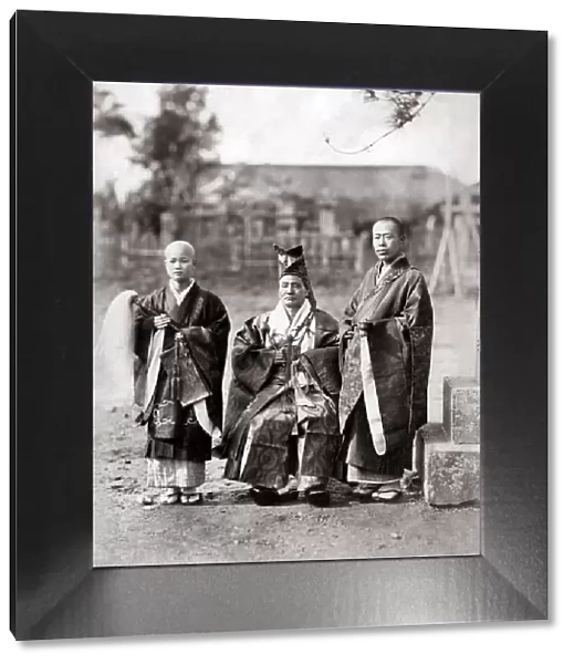 c. 1880s Japan - Buddhist priests