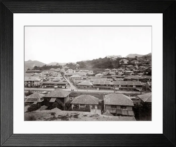 Framed Print : c. 1880s - Japan view of Nagasaki Framed Print : c. 1880s - Japan view of Nagasaki