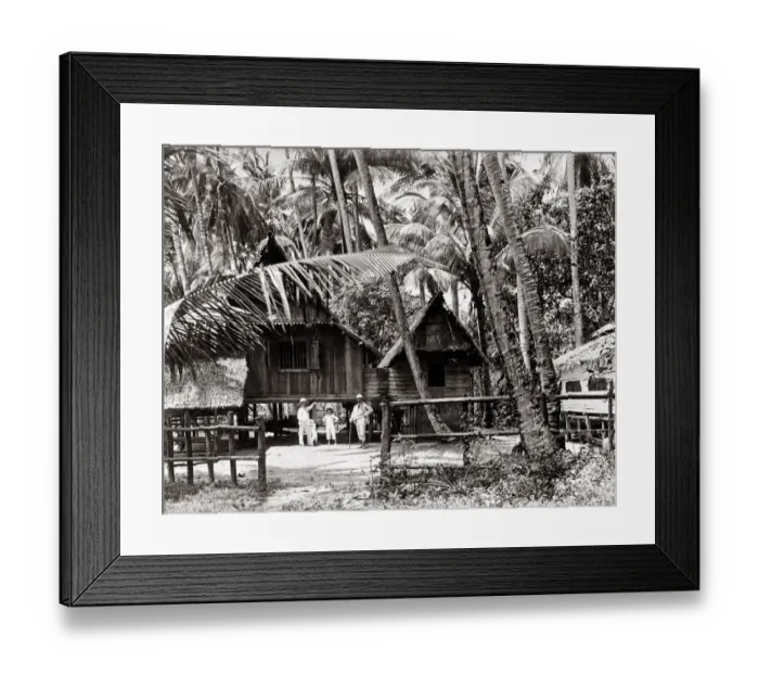 Framed Print : South East Asia - indigenous native dwelling Malay peninsula Framed Print : South East Asia - indigenous native dwelling Malay peninsula