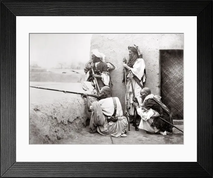 Framed Print : Afridi solders from the Khyber Pass - north west frontier Framed Print : Afridi solders from the Khyber Pass - north west frontier
