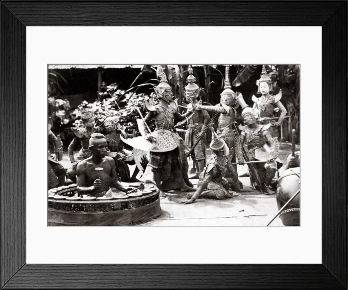 Framed Print : Dutch East Indies, Java, Indonesia, dance group musicians Framed Print : Dutch East Indies, Java, Indonesia, dance group musicians