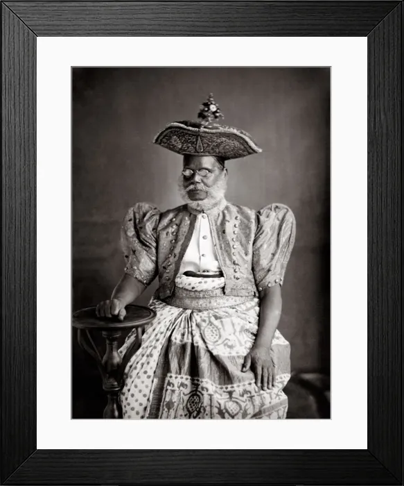 Framed Print : Ceylon Kandy - official of The Temple of the Tooth Framed Print : Ceylon Kandy - official of The Temple of the Tooth