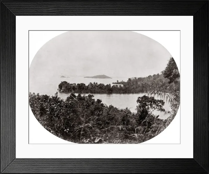 Framed Print : c. 1860s South East Asia - early view of Singapore Framed Print : c. 1860s South East Asia - early view of Singapore
