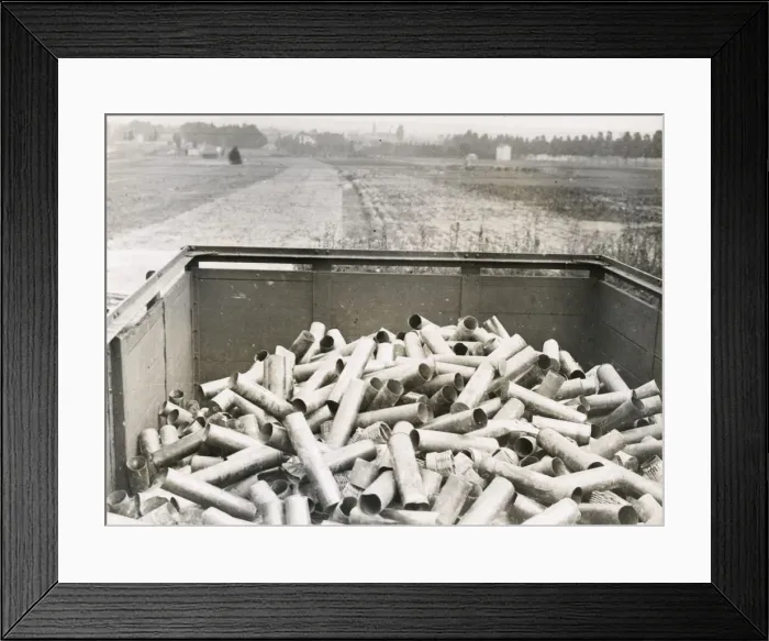 Framed Print : WWI: railway truck full of shell cases Framed Print : WWI: railway truck full of shell cases