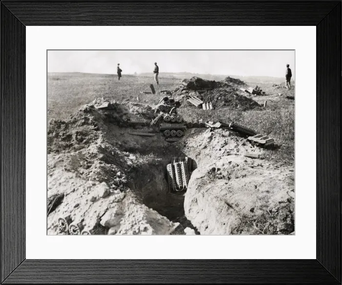 Framed Print : WWI: abandoned German gun emplacement near Rheims Framed Print : WWI: abandoned German gun emplacement near Rheims