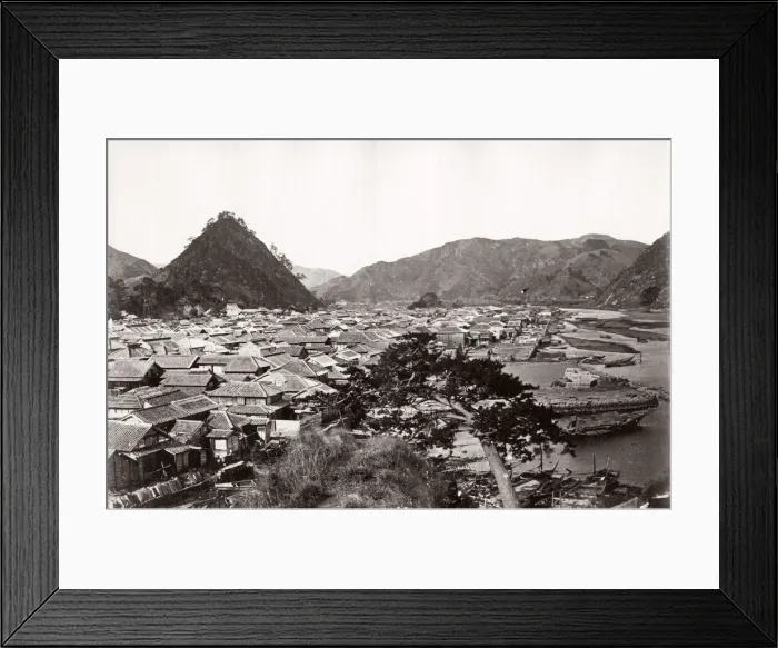 Framed Print : c. 1871 Japan - Shimoda - from The Far East magazine Framed Print : c. 1871 Japan - Shimoda - from The Far East magazine