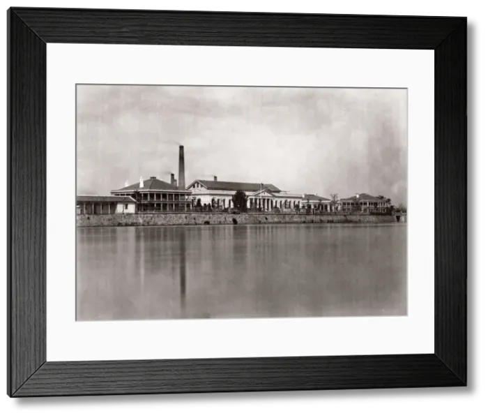 Framed Print : 1871 Japan - the Mint at Osaka - from The Far East magazine Framed Print : 1871 Japan - the Mint at Osaka - from The Far East magazine
