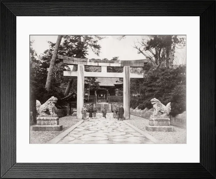 Framed Print : 1871 Japan - Shiba temple Tokyo - from The Far East magazine Framed Print : 1871 Japan - Shiba temple Tokyo - from The Far East magazine