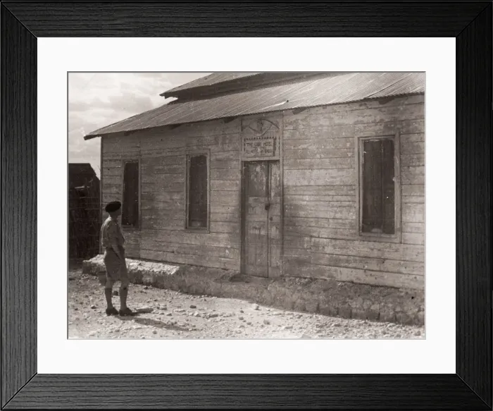 Framed Print : 1940s East Africa - only hotel in Bardera, Somalia Framed Print : 1940s East Africa - only hotel in Bardera, Somalia