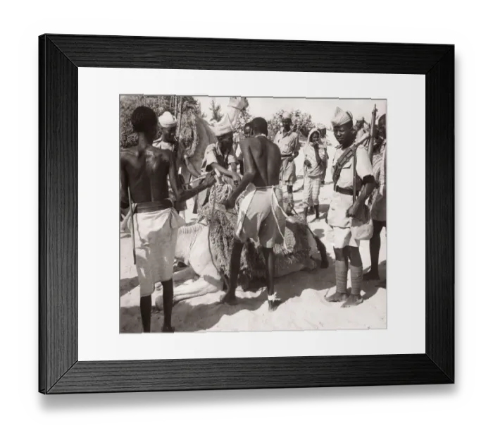 Framed Print : 1940s East Africa -the market in Bardera - Somalia Framed Print : 1940s East Africa -the market in Bardera - Somalia