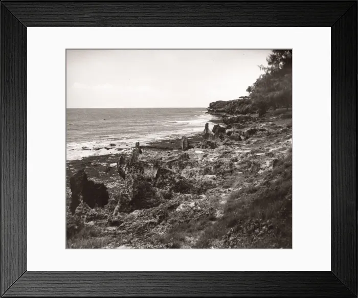 Framed Print : 1940s East Africa - view along the sea at Mombasa Kenya Framed Print : 1940s East Africa - view along the sea at Mombasa Kenya