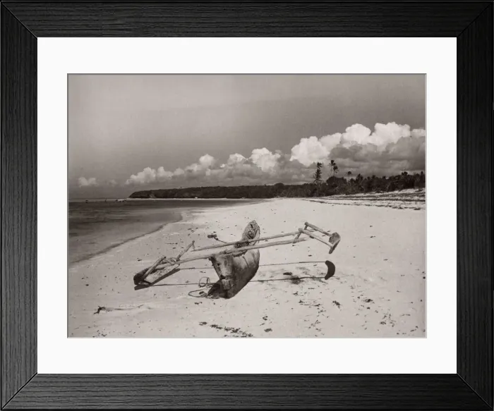 Framed Print : 1940s East Africa - view along sea at Mombasa Kenya Framed Print : 1940s East Africa - view along sea at Mombasa Kenya