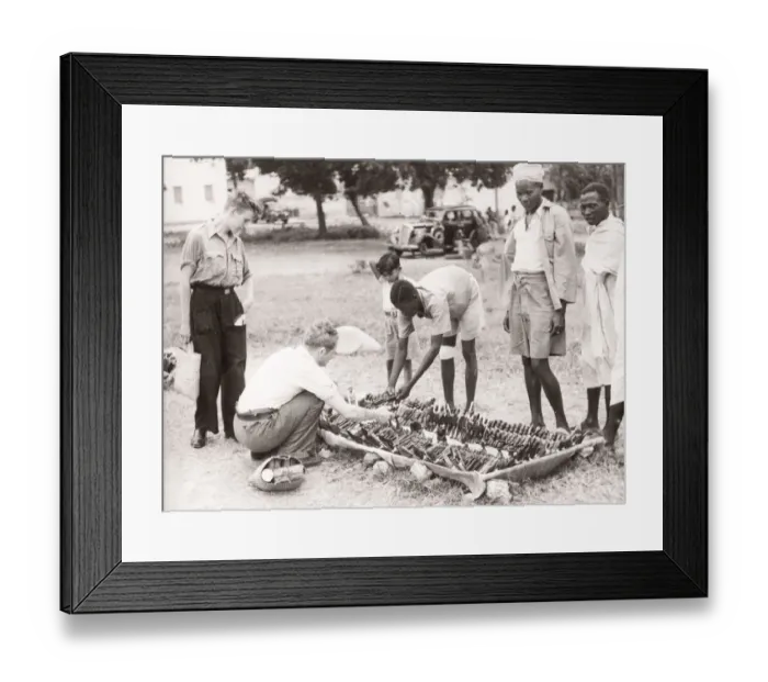 Framed Print : 1940s East Africa - street market at Mombasa Kenya Framed Print : 1940s East Africa - street market at Mombasa Kenya