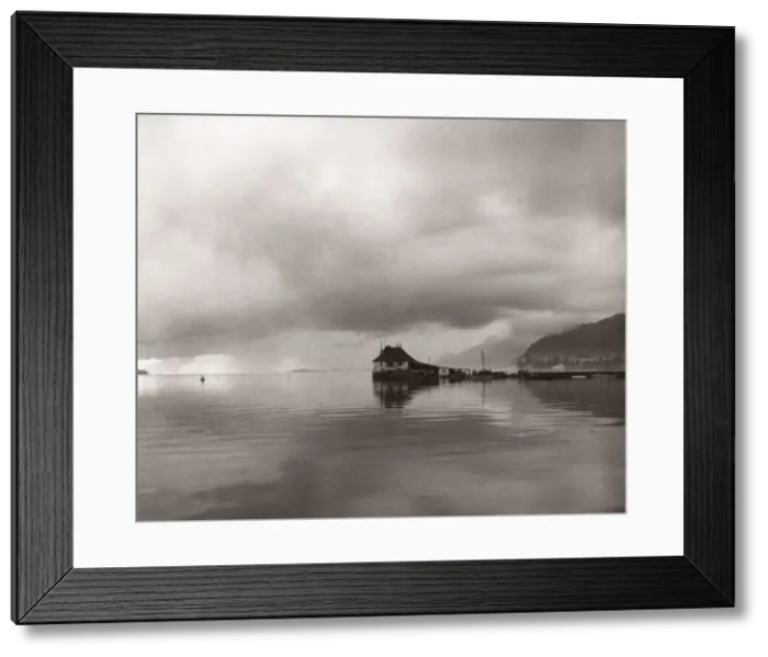 Framed Print : 1940s East Africa dawn at Victoria in the Seychelles Framed Print : 1940s East Africa dawn at Victoria in the Seychelles