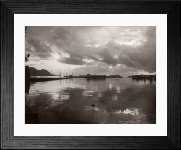 Framed Print : 1940s East Africa dawn at Victoria in the Seychelles Framed Print : 1940s East Africa dawn at Victoria in the Seychelles