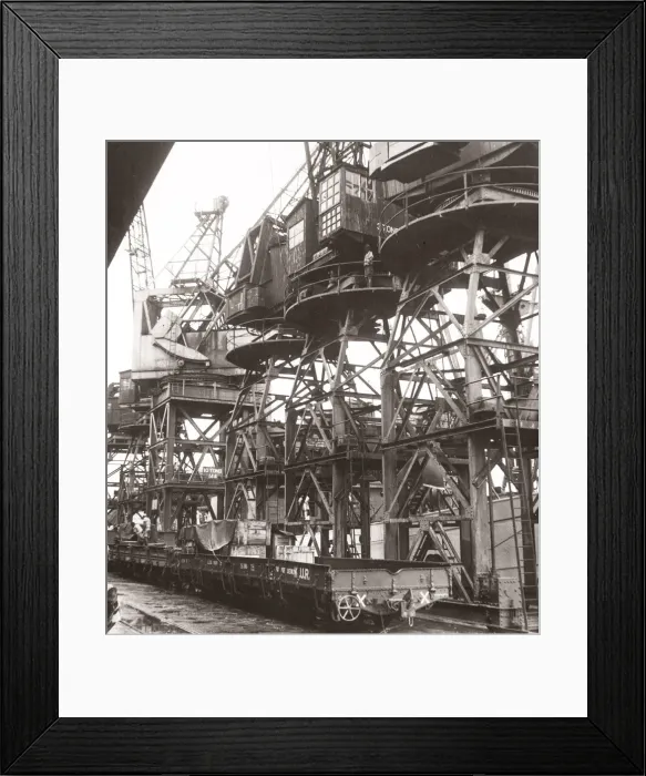 Framed Print : 1940s East Africa - view of docks at Mombasa Kenya Framed Print : 1940s East Africa - view of docks at Mombasa Kenya