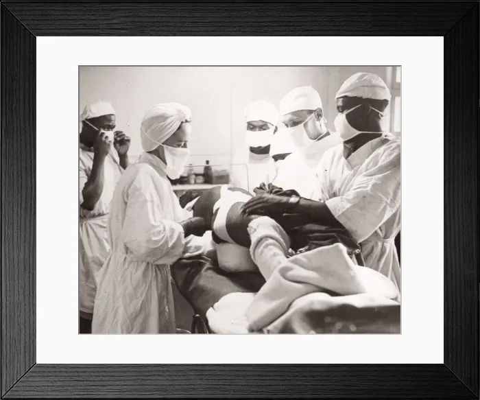 Framed Print : 1940s East Africa - army medical orderlies Kenya Framed Print : 1940s East Africa - army medical orderlies Kenya