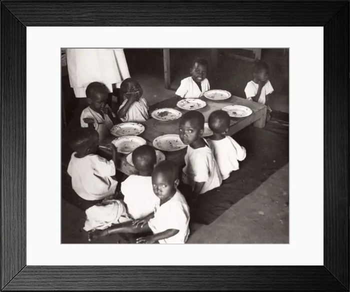 Framed Print : 1940s East Africa - children in hospital Nairobi, Kenya Framed Print : 1940s East Africa - children in hospital Nairobi, Kenya