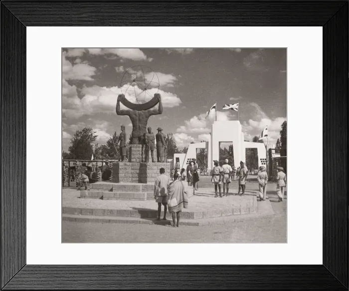 Framed Print : 1940s East Africa - street scene, Nairobi, Kenya Framed Print : 1940s East Africa - street scene, Nairobi, Kenya