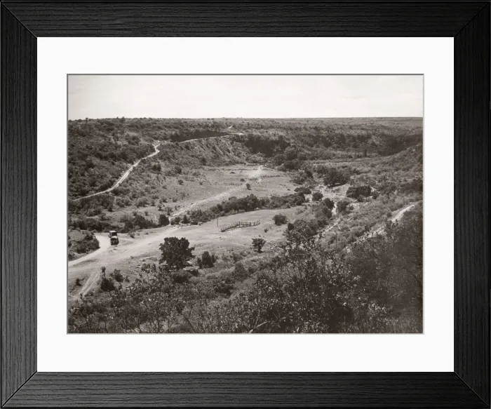 Framed Print : 1940s East Africa - rift valley scenery, Kenya Framed Print : 1940s East Africa - rift valley scenery, Kenya