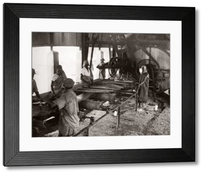 Framed Print : 1940s East Africa - making sisal, Kenya Framed Print : 1940s East Africa - making sisal, Kenya