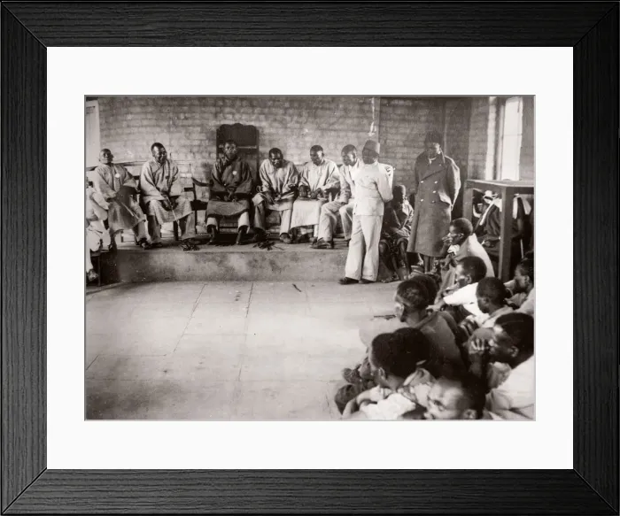 Framed Print : 1940s East Africa - Kenya - courthouse Kiambu reserve Framed Print : 1940s East Africa - Kenya - courthouse Kiambu reserve