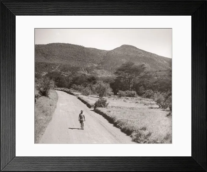 Framed Print : 1940s East Africa - Limuru Escarpment, Kenya Framed Print : 1940s East Africa - Limuru Escarpment, Kenya