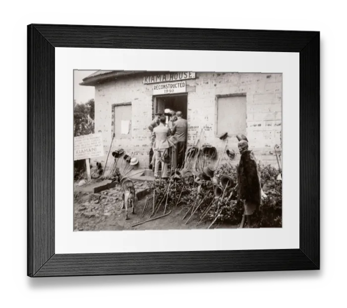 Framed Print : 1940s East Africa - Kenya - couthouse Kiambu reserve Framed Print : 1940s East Africa - Kenya - couthouse Kiambu reserve