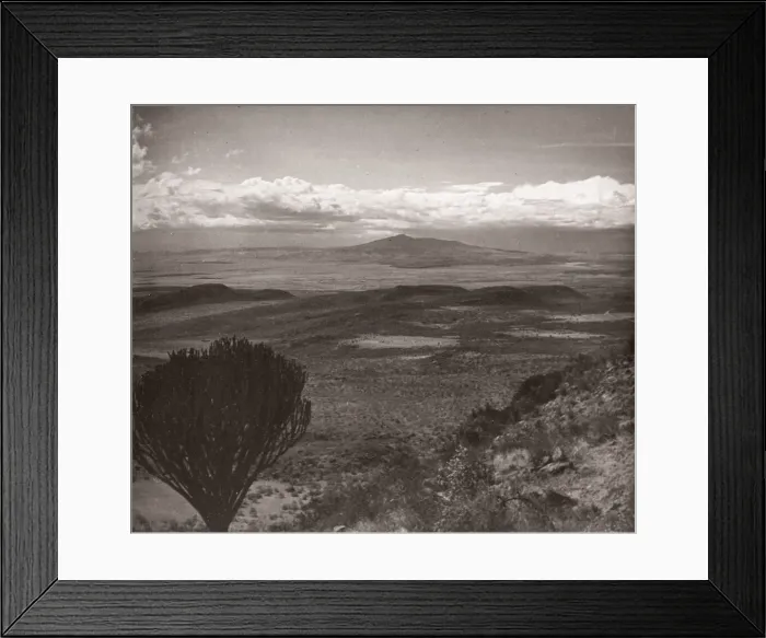 Framed Print : 1940s East Africa - the Great Rift Valley, Kenya Framed Print : 1940s East Africa - the Great Rift Valley, Kenya