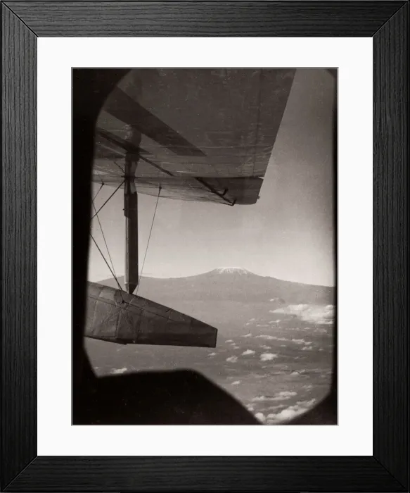 Framed Print : 1940s East Africa - seaplane above Mount Kilimanjiro Framed Print : 1940s East Africa - seaplane above Mount Kilimanjiro