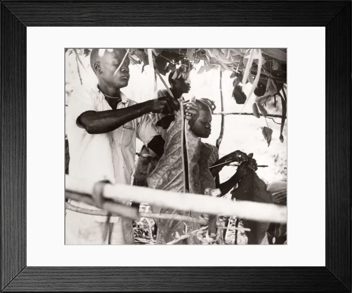 Framed Print : 1940s East Africa Uganda - growing tobacco Framed Print : 1940s East Africa Uganda - growing tobacco
