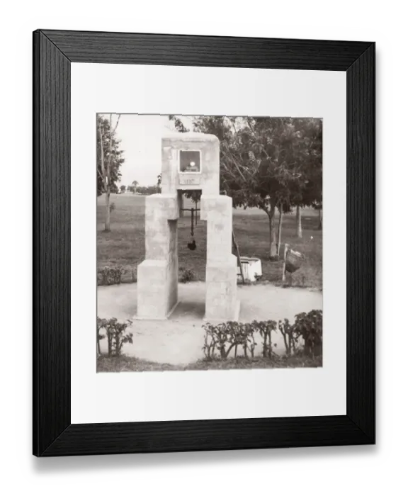 Framed Print : 1940s East Africa Uganda clock tower Butiaba Lake Victoria Framed Print : 1940s East Africa Uganda clock tower Butiaba Lake Victoria