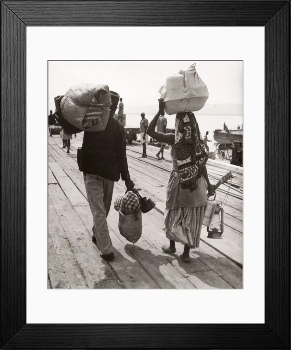 Framed Print : 1940s East Africa - passenger ferry across Lake Albert Framed Print : 1940s East Africa - passenger ferry across Lake Albert