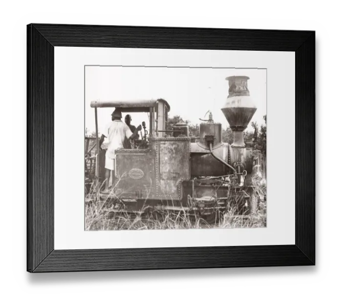 Framed Print : 1940s East Africa - Uganda - steam train sugar plantation Framed Print : 1940s East Africa - Uganda - steam train sugar plantation