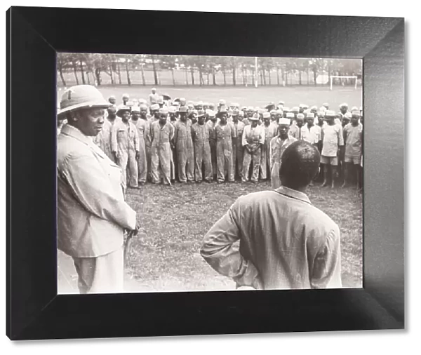 1940s East Africa - Uganda - addressing Askari recruits