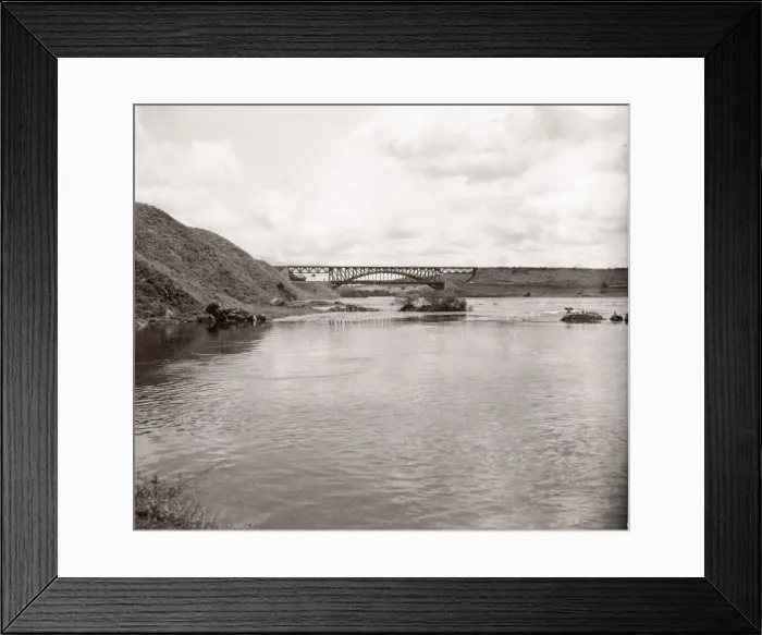 Framed Print : 1940s East Africa Uganda railway bridge Jinja Lake Victoria Framed Print : 1940s East Africa Uganda railway bridge Jinja Lake Victoria