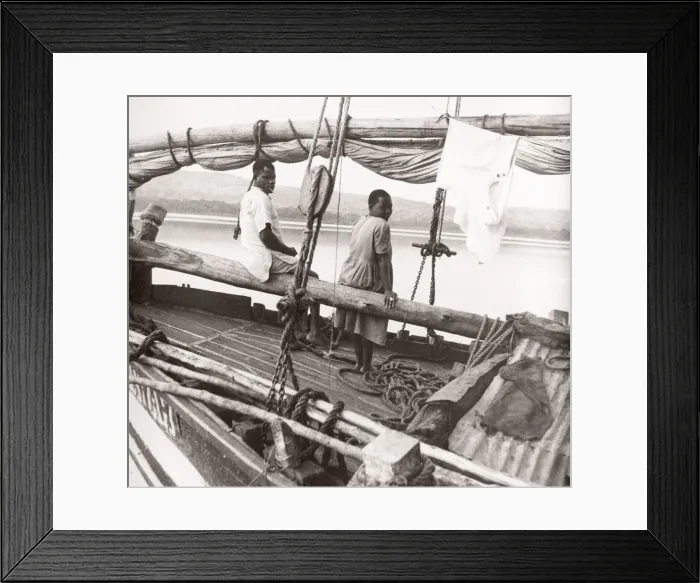 Framed Print : 1940s East Africa - Uganda fishing, fishermen Lake Victoria Framed Print : 1940s East Africa - Uganda fishing, fishermen Lake Victoria