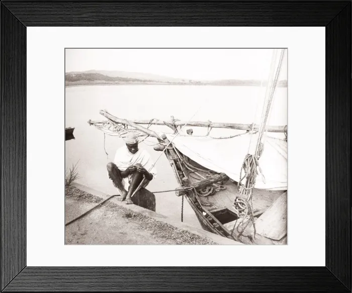Framed Print : 1940s East Africa Uganda fishing, fishermen Lake Victoria Framed Print : 1940s East Africa Uganda fishing, fishermen Lake Victoria