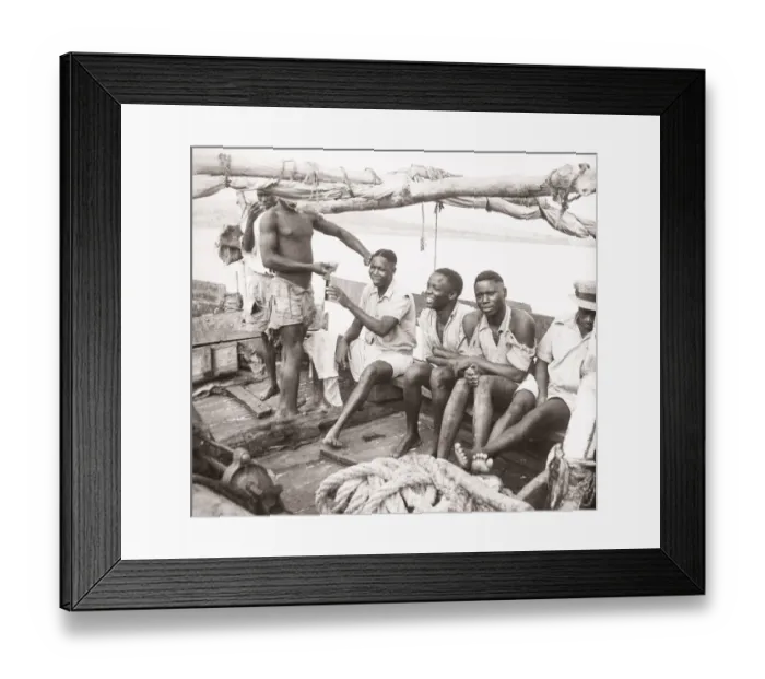 Framed Print : 1940s East Africa Uganda fishing, fishermen Lake Victoria Framed Print : 1940s East Africa Uganda fishing, fishermen Lake Victoria