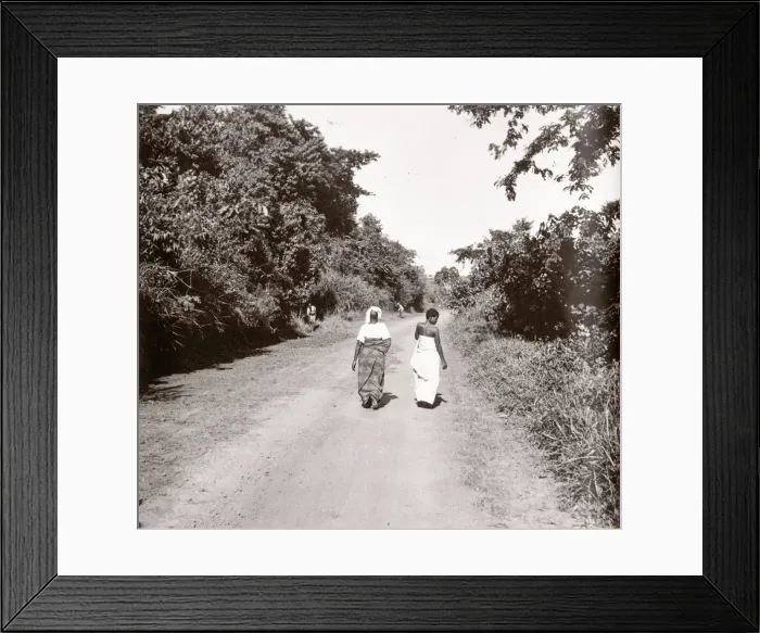 Framed Print : 1940s East Africa - Uganda - rural transport, bicycle Framed Print : 1940s East Africa - Uganda - rural transport, bicycle