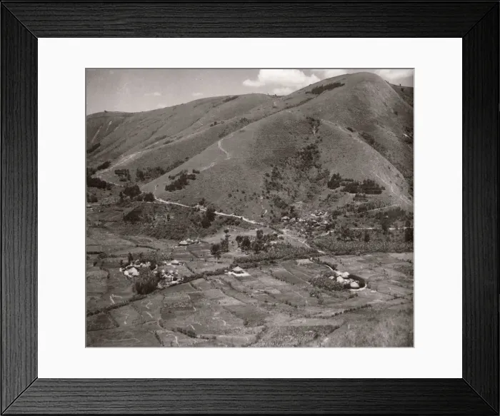 Framed Print : 1940s East Africa - Uganda hills around Kabale Ankole Framed Print : 1940s East Africa - Uganda hills around Kabale Ankole