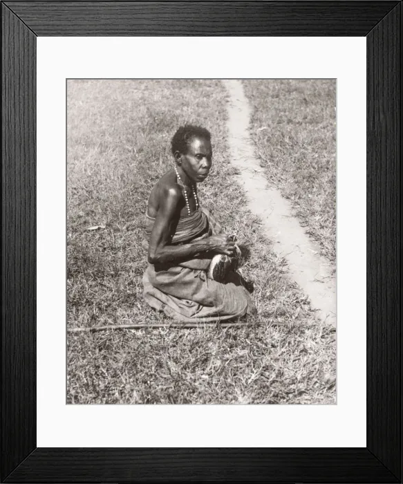 Framed Print : 1940s East Africa - woman Banyankole tribal group Framed Print : 1940s East Africa - woman Banyankole tribal group