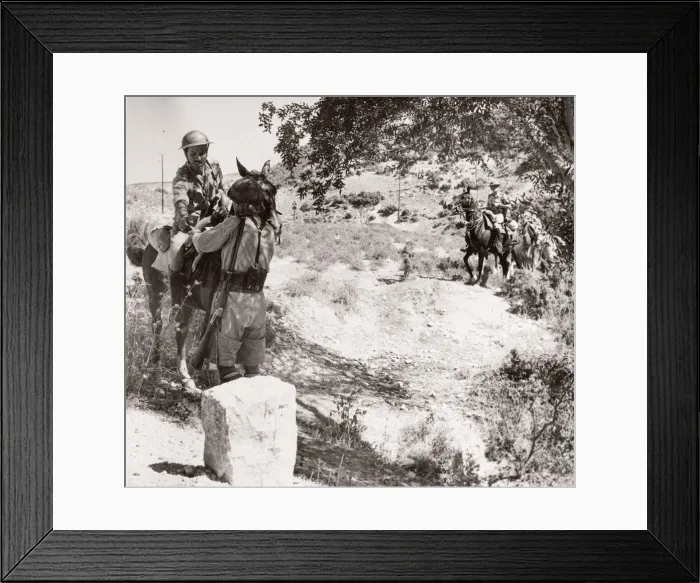 Framed Print : 1943 Syria Trans-Jordanian Frontier Force TJFF regiment Framed Print : 1943 Syria Trans-Jordanian Frontier Force TJFF regiment