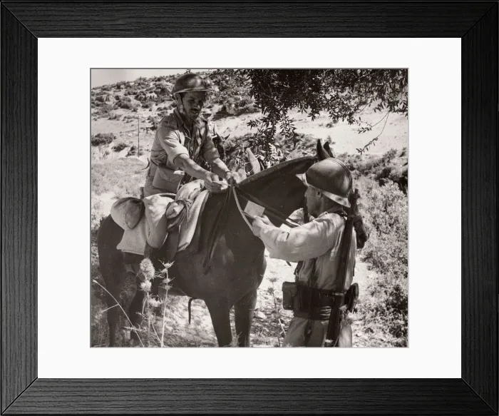 Framed Print : 1943 Syria Trans-Jordanian Frontier Force TJFF regiment Framed Print : 1943 Syria Trans-Jordanian Frontier Force TJFF regiment