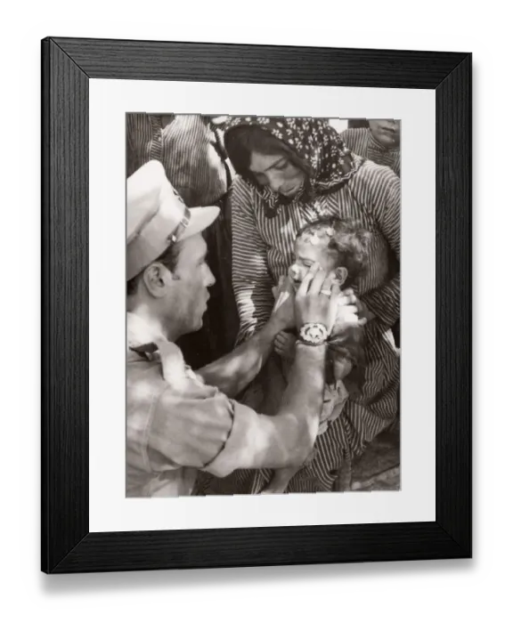 Framed Print : 1943 Syria British military treat Kurdish on Turkey border Framed Print : 1943 Syria British military treat Kurdish on Turkey border