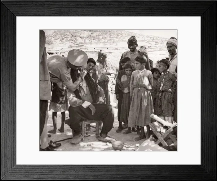 Framed Print : 1943 Syria British military treat Kurdish on Turkey border Framed Print : 1943 Syria British military treat Kurdish on Turkey border